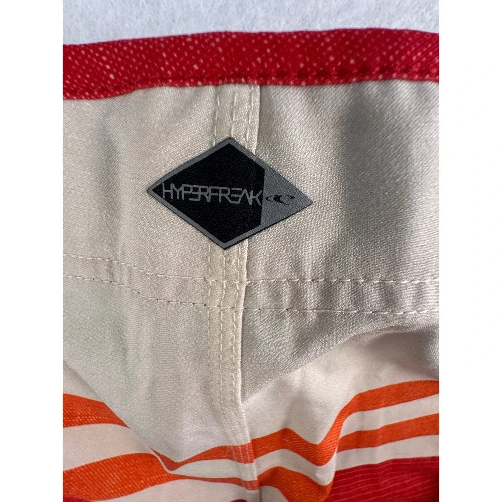 O'Niell NEW Hyperfreak Heist‎ Red Striped Board Shorts Mens 38 15106108-R38